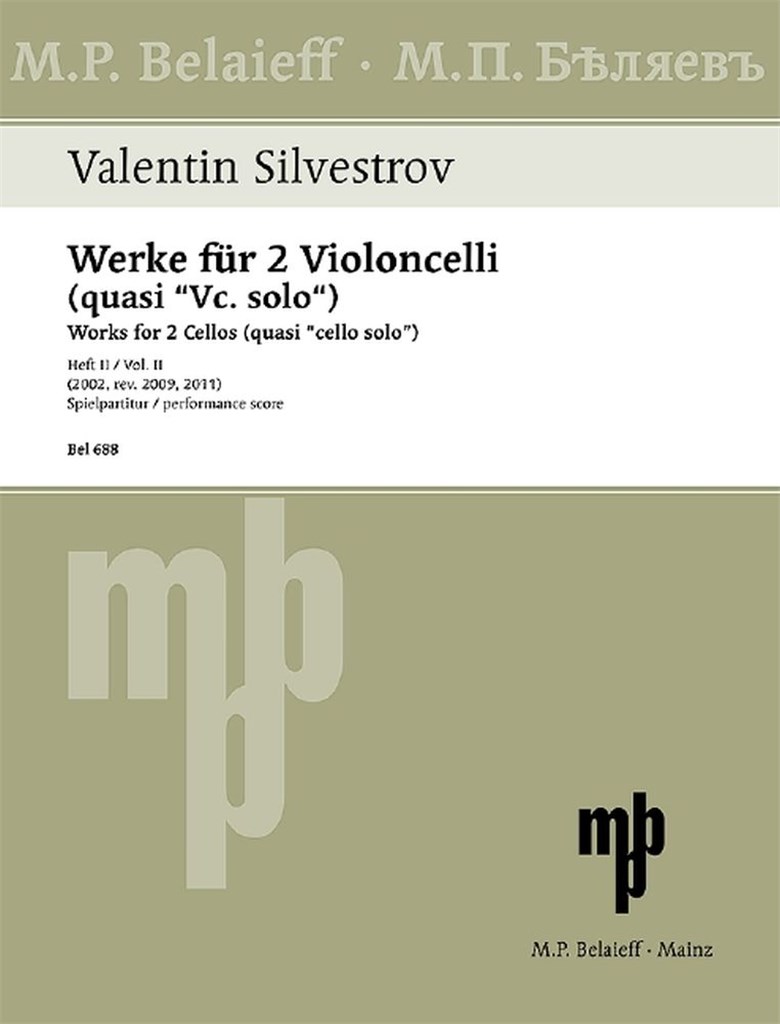 Werke Für 2 Violoncelli (Quasi Vc. Solo) Heft 2